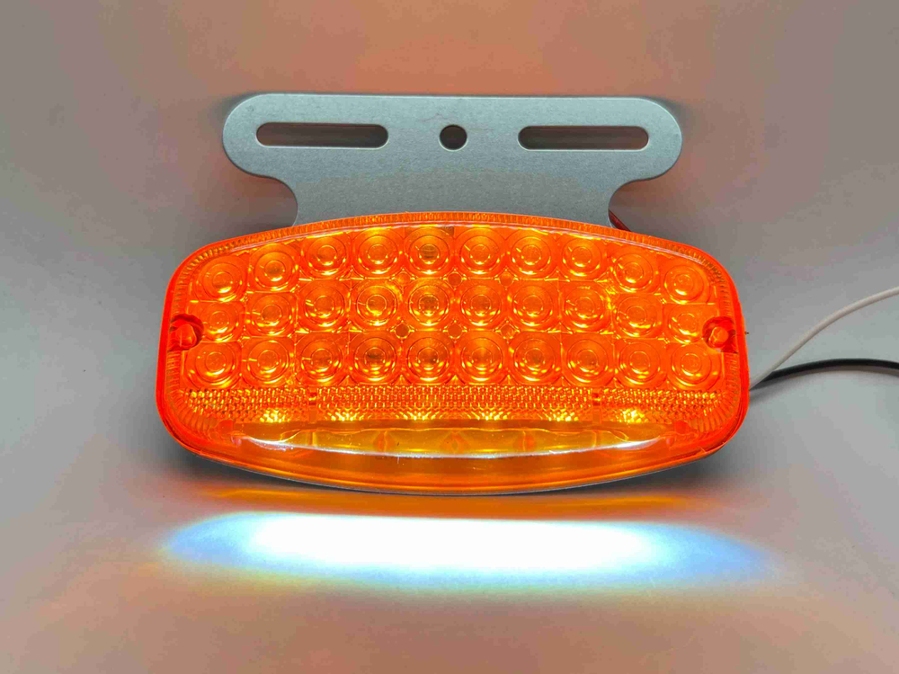 24V / Боковые Светодиодные габаритные фонари, 24 вольта, оранжевый, КристалБим, №8002 (за 1 шт.) -