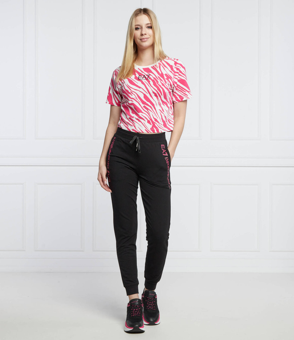 футболка EA7 - фуксия(3LTT24 TJDZZ)