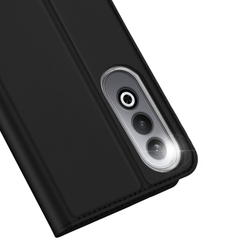 Чехол книжка из PU кожи черного цвета от Dux Ducis для смартфона OnePlus Nord CE4 и OPPO K12, K12 Plus, серия Skin Pro Series Case
