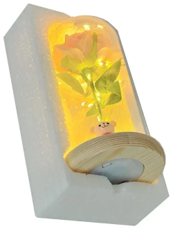 Роза вечная в банке, ночник светильник, подарок на 14 февраля и 8 марта