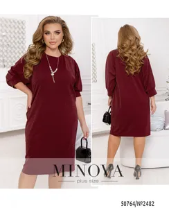 Платье 2482-бордо Minova