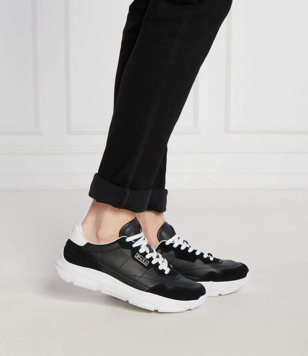 Кожаные кроссовки POLO RALPH LAUREN - черный(809931239)