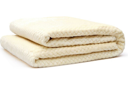 Плед GoodNight Велсофт 200х220, бледно-желтый