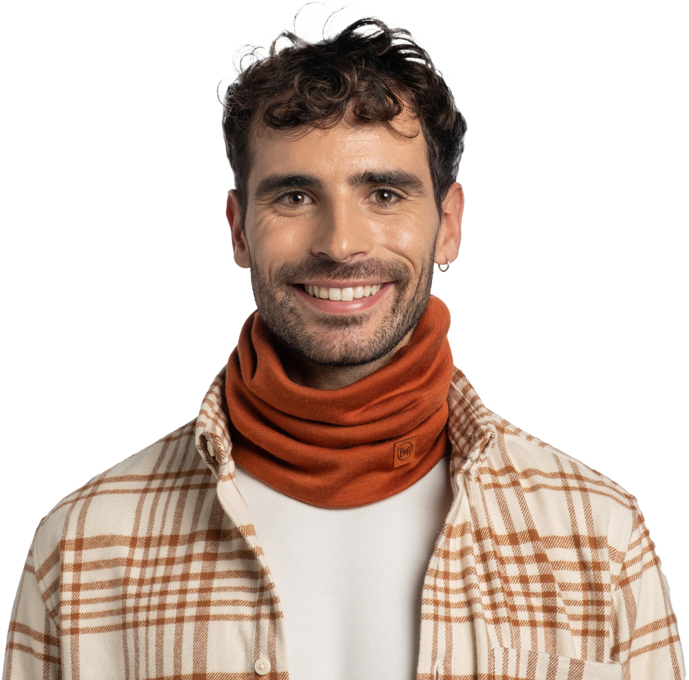 Шерстяной шарф-труба Buff Merino Heavyweight Solid Cinnamon