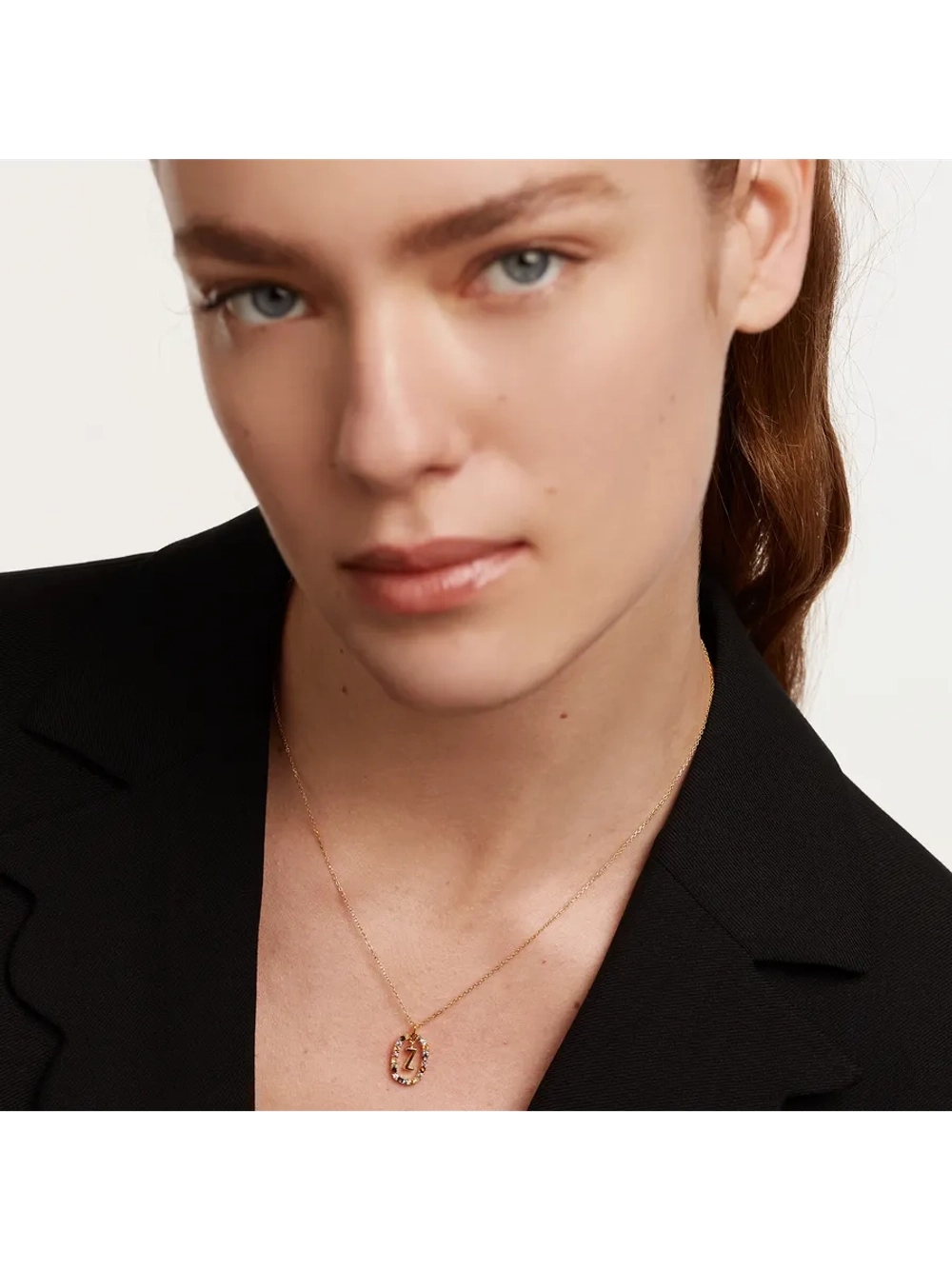 Колье женское PDPaola Буква Z серебро 925 пробы покрытое золотом 750 пробы CO01-285-U