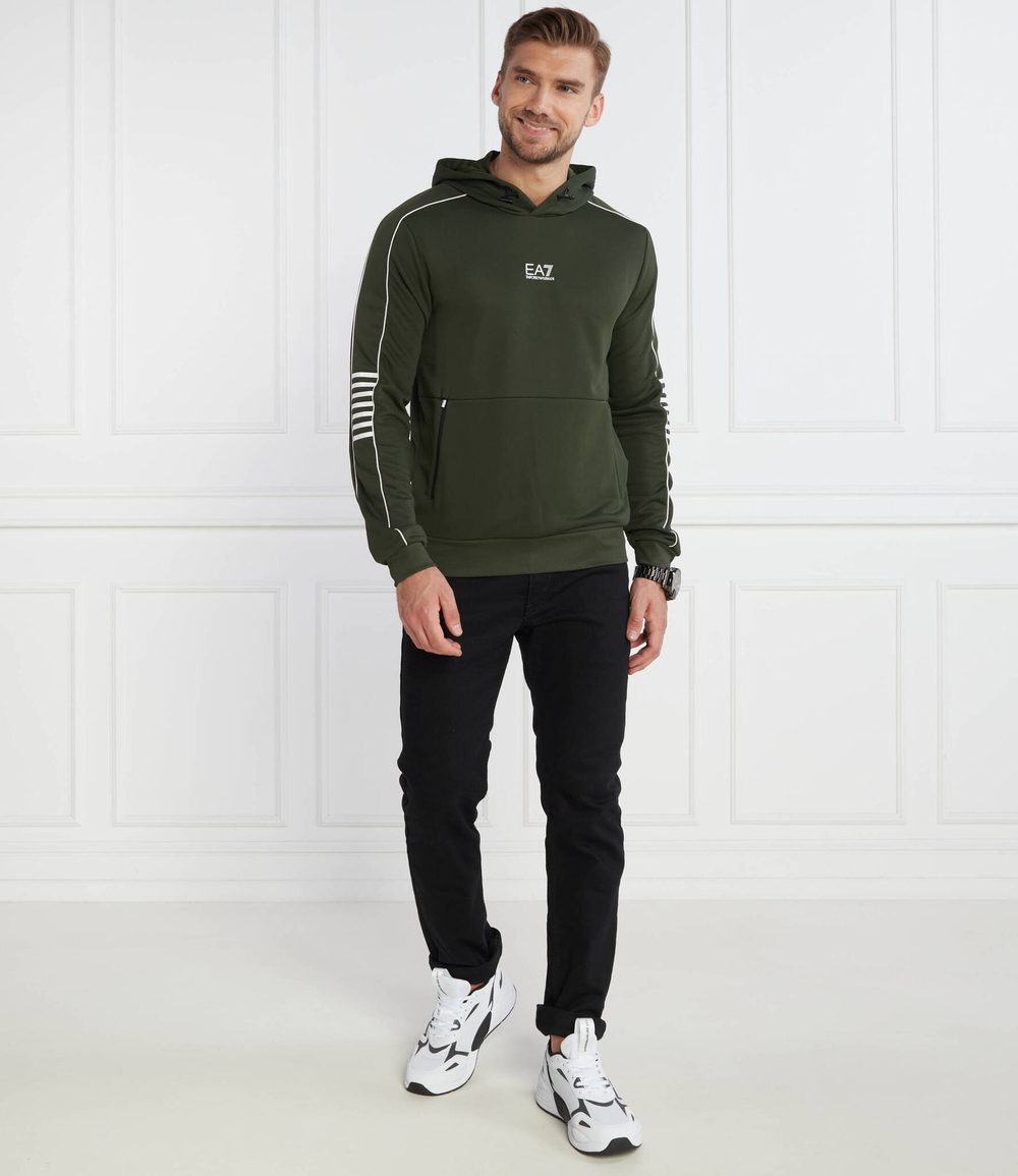 Худи EA7 - зеленый(6RPM06 PJ16Z)