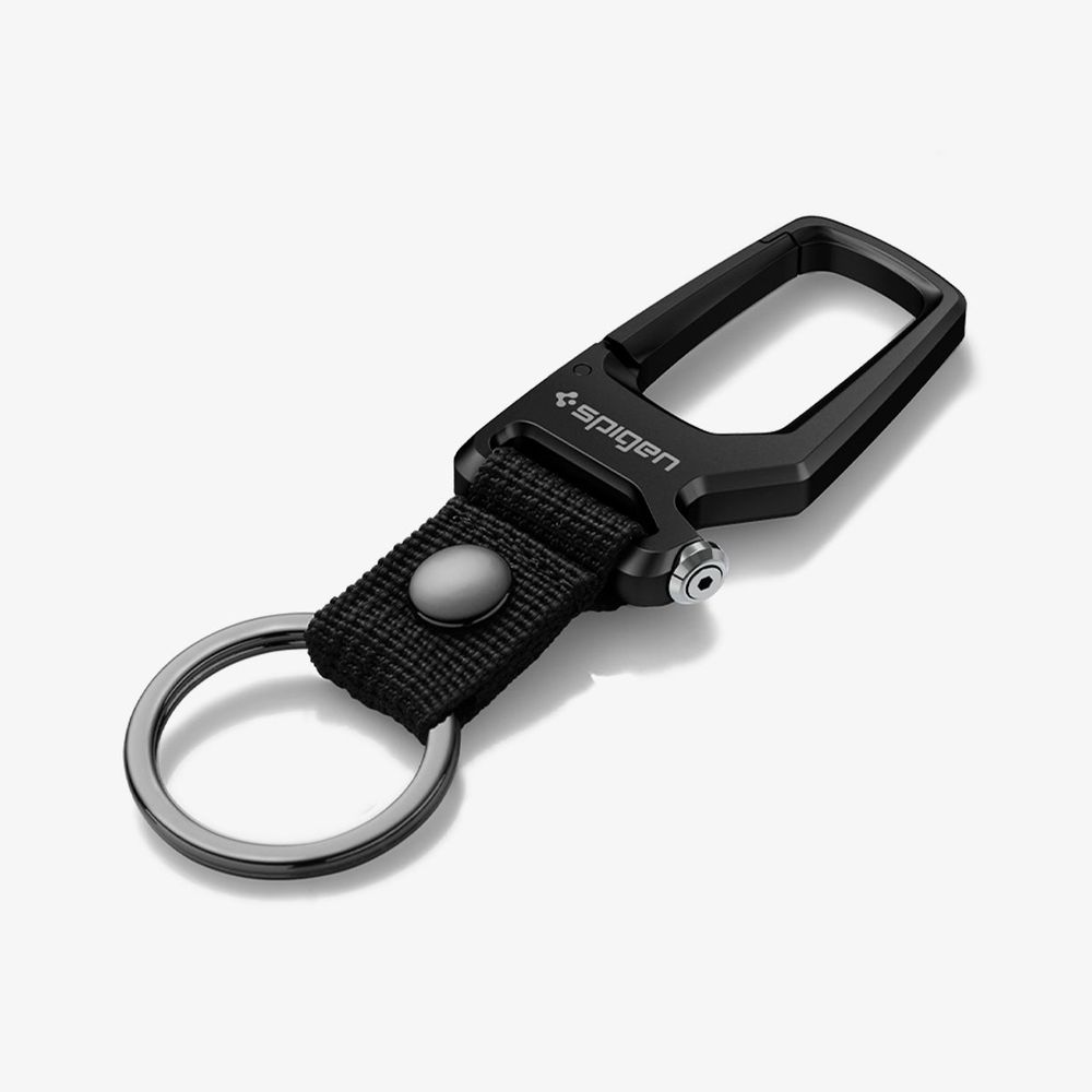 Брелок для ключей Spigen Carabiner With KeyRing 1 Pack, black