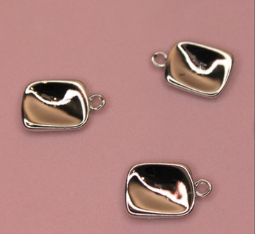 Подвеска медальон прямоугольная 11х15 мм