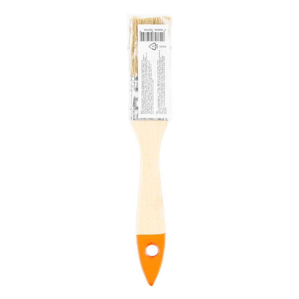 Кисть плоская Slimline 1" (25 мм) натуральная щетина, деревянная ручка Sparta