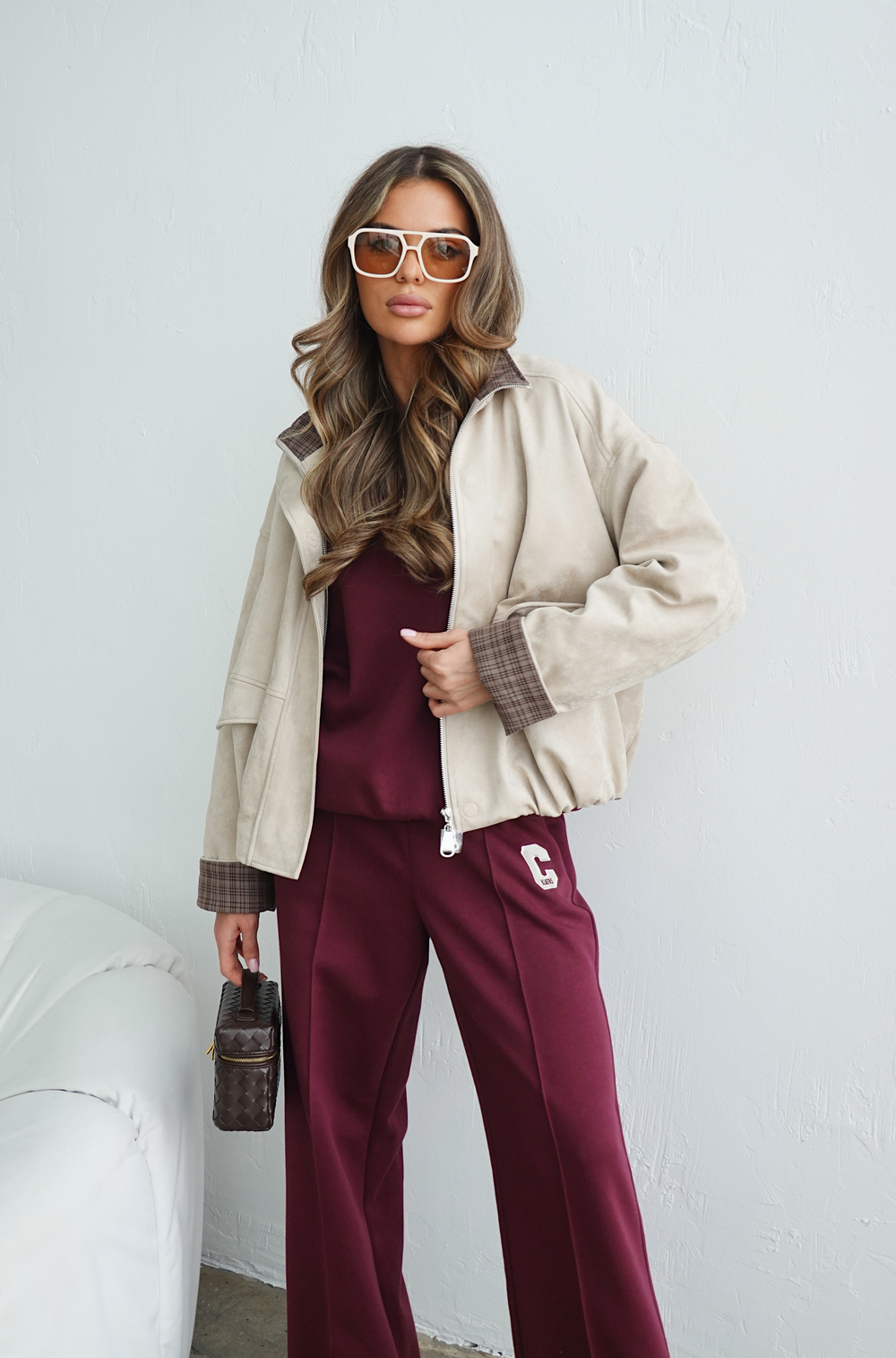 Костюм спортивный из трикотажа с лого