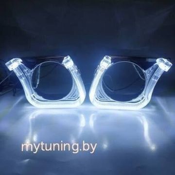 Маска для линзы 2,5' Раскосая с LED