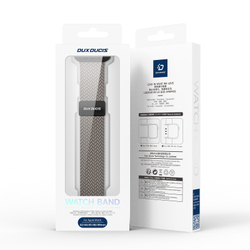 Эластичный ремешок темно-серого цвета (Clay) для смарт часов Apple Watch размером 42, 44, 45, 46, 49MM, серия Mixture Ultra Series от Dux Ducis