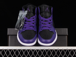 Jordan 1 Mid Purple Black