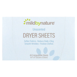 Mild By Nature, антистатические салфетки, без запаха, 40 биоразлагаемых салфеток