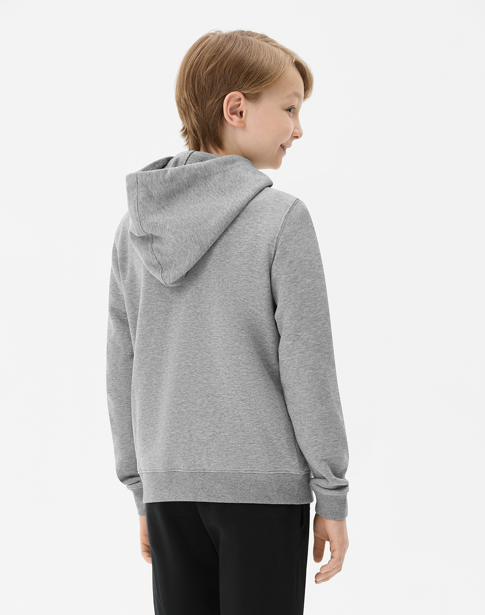 Худи ESSENTIAL Cotton Hoodie, серый меланж, детский