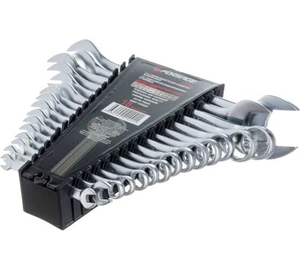 НАБОР КЛЮЧИ КОМБИНИРОВАННЫЕ И РОЖКОВЫЕ 16ПР. F-5199