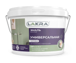 ЛАКРА  Эмаль акриловая универсальная  Белая матовая 2,5кг (LAKRA)