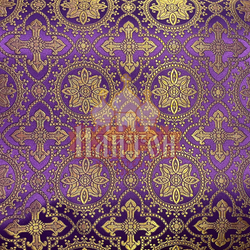 Парча "Ярополк" фиолетовая с золотом