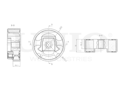 Опора двигателя задняя верхняя UNIO RMP-15016