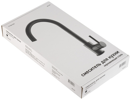 Смеситель для кухни FT1206-ECO черный матовый нержавеющая сталь