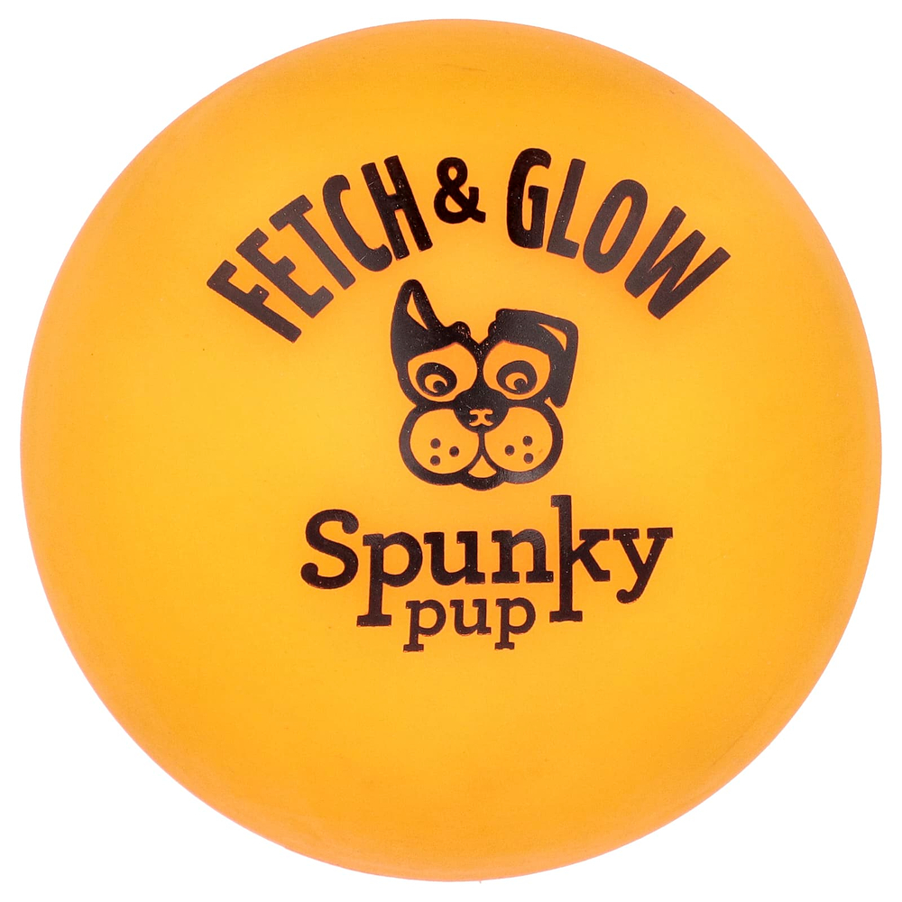 Spunky Pup, Fetch & Glow, шарик, большой, 1 шт.