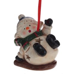 GAEM Украшение новогоднее "Снеговик" с подсветкой 2, L7 W5 H7 см, 2в.