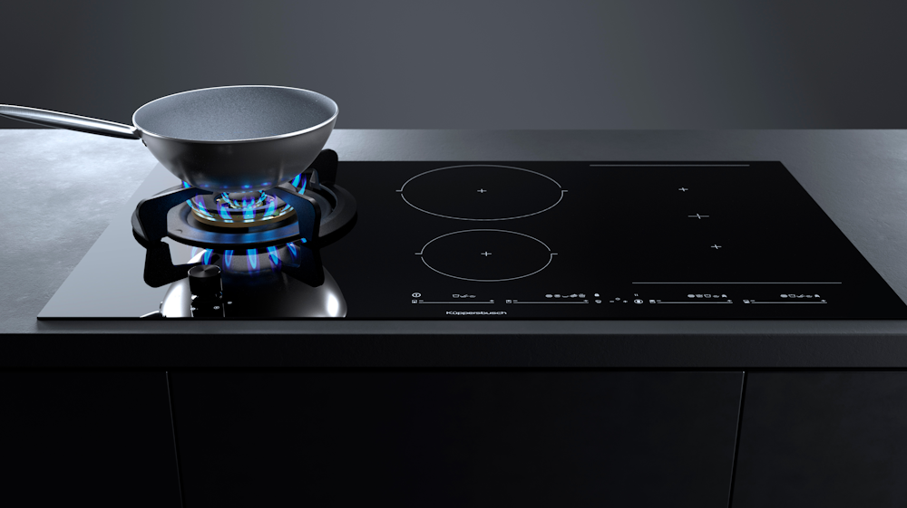 Газовая варочная панель с индукцией Kuppersbusch KIG 9850.0 SR-E5