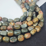 Яшма Пикассо, полихромная яшма, прямоугольник, бочонок, р-р 13×8мм, штучно