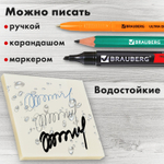 Блок самоклеящийся прозрачный (стикеры) BRAUBERG TRANSPARENT 76х76 мм 100 листов (6 штук в упаковке)