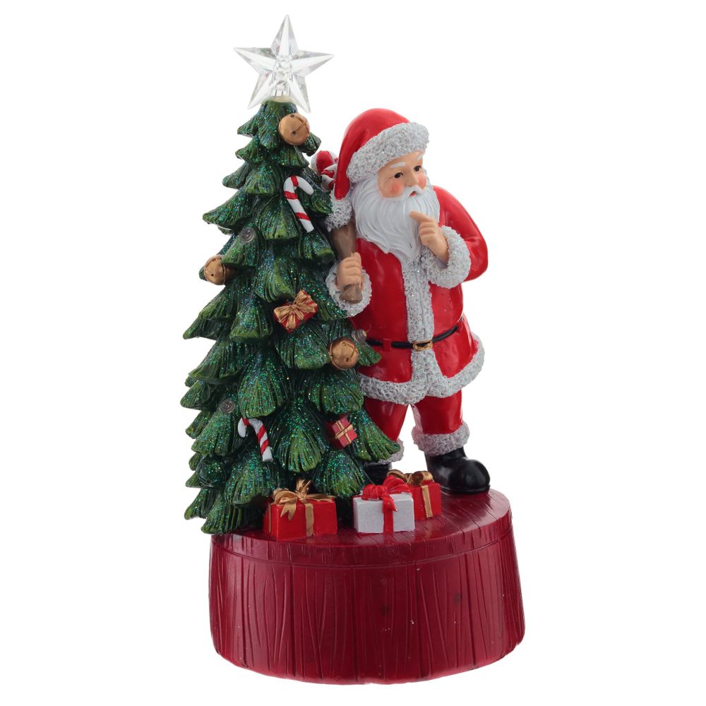 GAEM Фигурка декоративная с музыкой "Новый год" (3xLR44, прилаг.), L12 W11 H22,5 см, 2в.