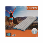 Мaтрас нaдувной Intex 67997 Camping Mat 184х67х17 см / Кoврик нaдувной Интeкс туристический велюровый в палатку для кемпинга и туризма