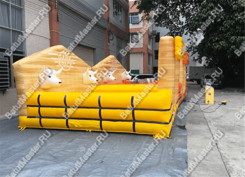 Надувной батут для аттракциона Родео "Дикое Родео", 5*5*3 м