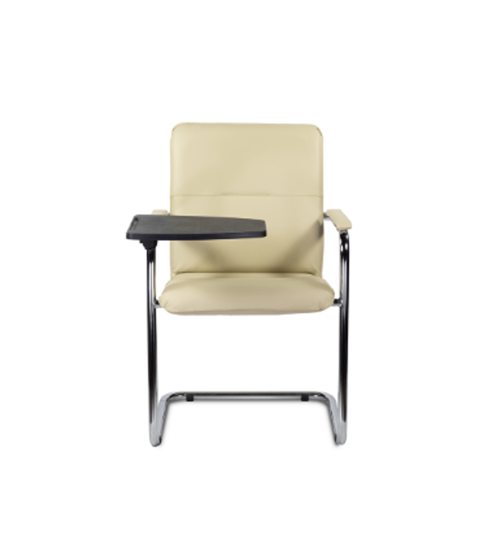 Стул София хром со столиком, экокожа Santorini, цвет бежевый