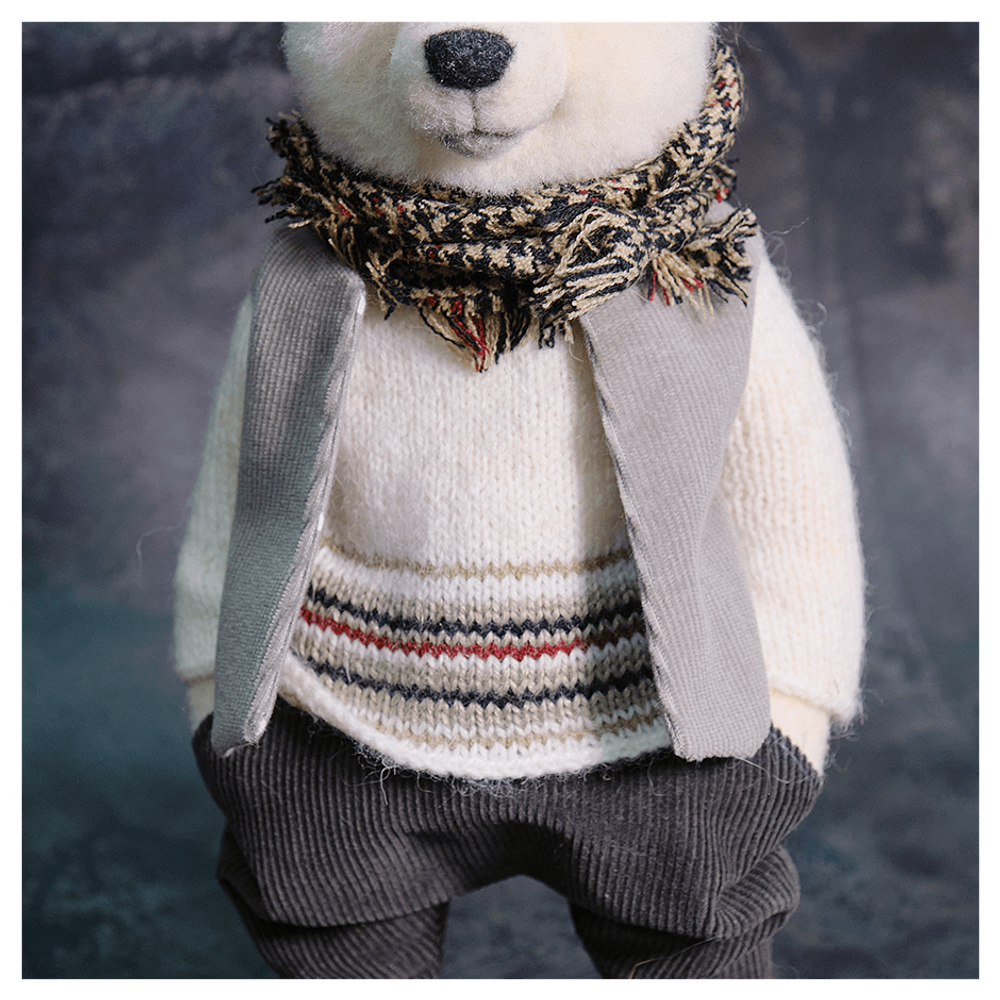 Валяная игрушка «Медведь Михаил»