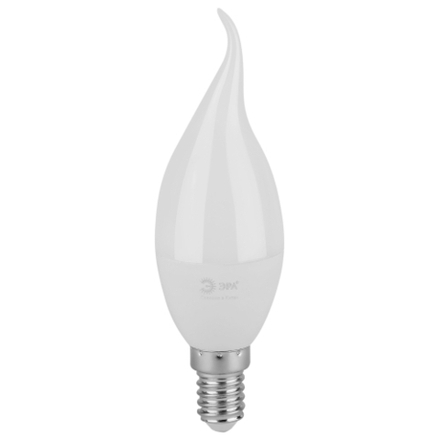Лампочка светодиодная ЭРА GREEN LINE LED BXS-10W-830-E14 GL E14 10 Вт свеча на ветру теплый свет
