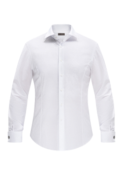 Рубашка жаккардовая белая ёлочкой с огурцами Happy