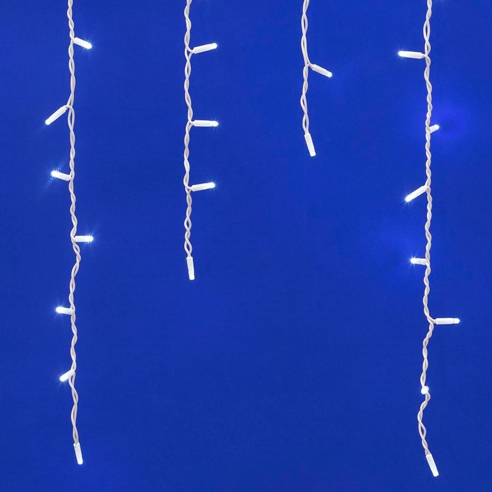 ULD-B3010-200-SWK WHITE IP67 Бахрома светодиодная со статическим свечением. 3м. Соединяемая. 200 светодиодов. Белый свет. Провод белый. TM Uniel.