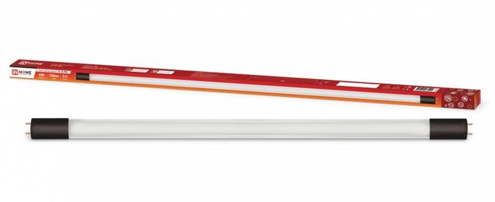 Лампа бактерицидная T8-UV-PRO 40Вт 230В G13 1200мм прозр. IN HOME 4690612034522 Лампа бактерицидная T8-UV-PRO 40Вт 230В G13 1200мм прозр. IN HOME 4690612034522