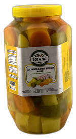 Маринованные овощи микс HOT & SALT, 450 г