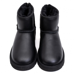 UGG Mens Classic Mini Zip Metallic Black