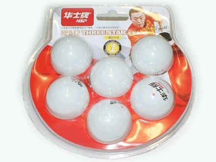 Шарики для настольного тенниса 1* HSP. Размер. 40 мм. Количество штук в упаковке - 6. :(НР042):