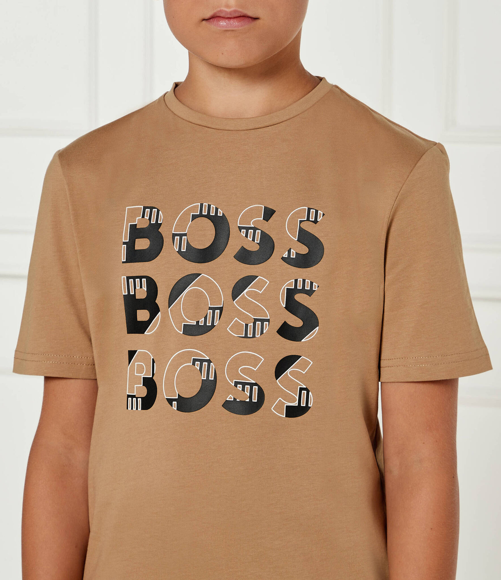 Футболка BOSS Kidswear - бежевый(J51200)