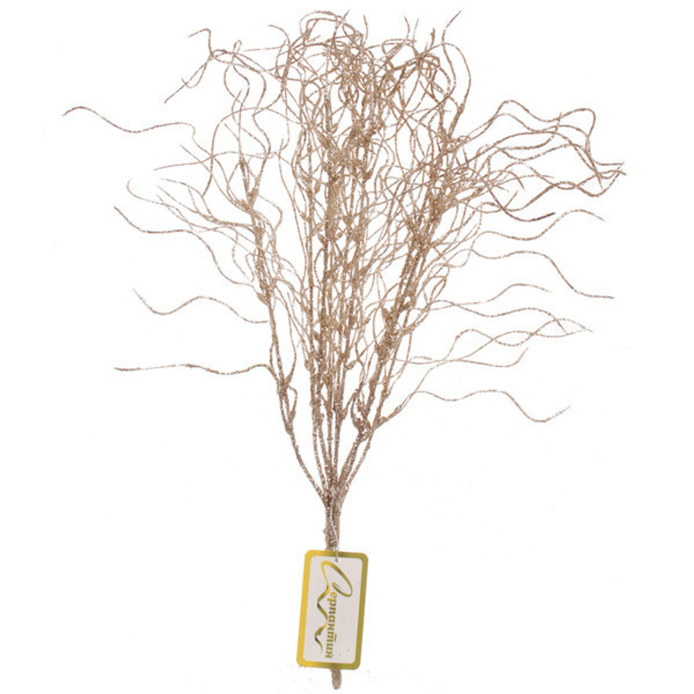 Ветка декоративная «Морозное солнце» 40 см, Шампань