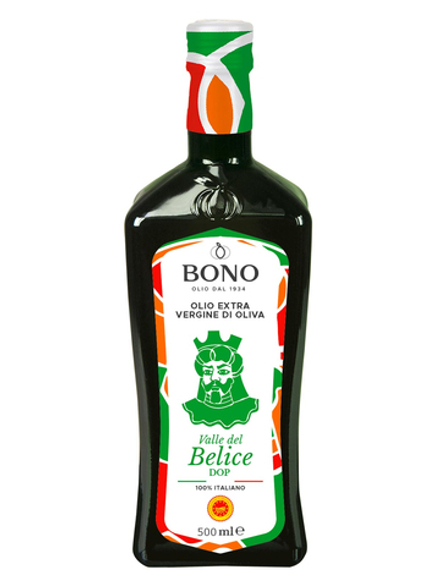 500 мл Оливковое масло BONO Valle del Belice (Nocellara) D.O.P. Extra Vergine