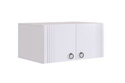 Антресоль двухдверная "Ева" 116.01 (Белое дерево/Белый матовый)