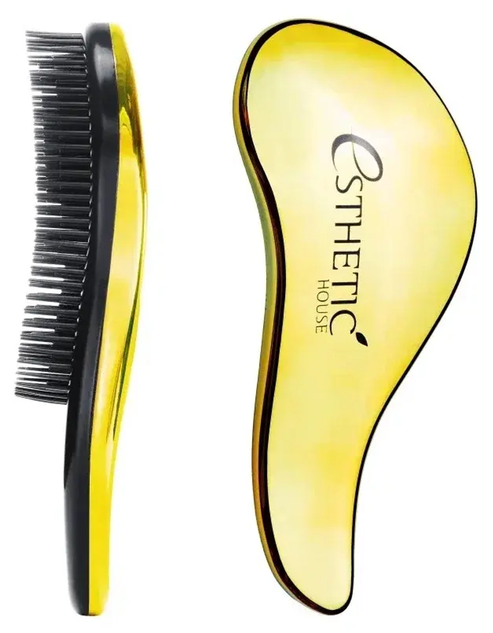 Esthetic House Расческа для волос пластиковая золотой - hair brush for easy comb, 18*7см