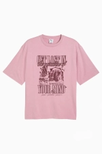 Футболка Puma Graphics Paradise Mindset Washed Boxy Tee - розовый