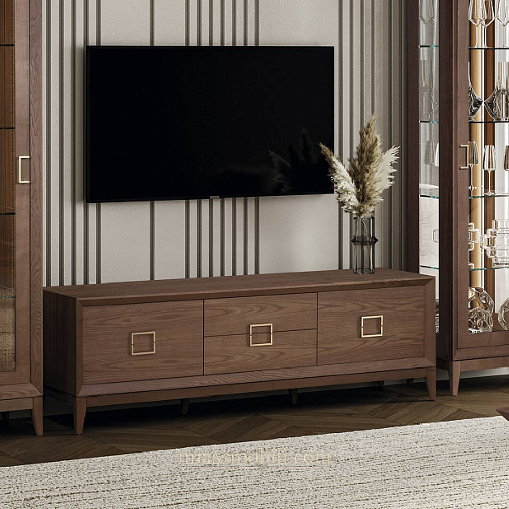 МОДЕНА Тумба для телерадиоаппаратуры (орех Мокко)