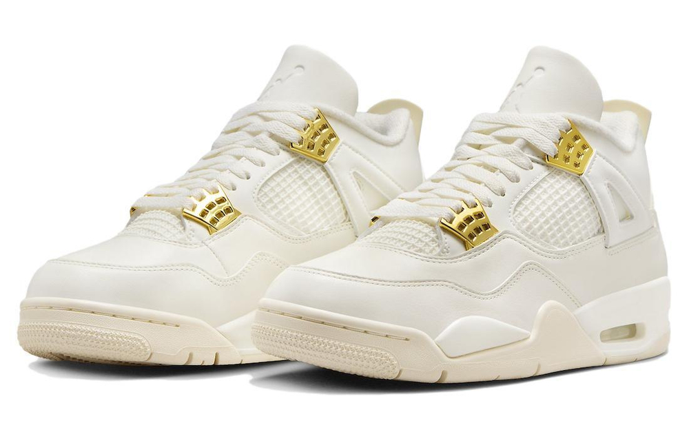 Кроссовки Jordan Air Jordan 4 Metallic Gold (Женская размерная сетка)