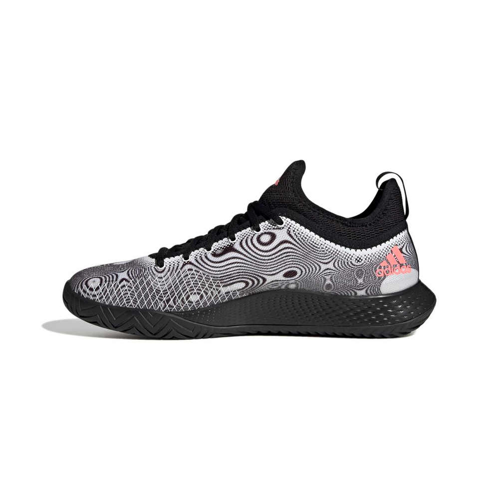 Мужские кроссовки теннисные Adidas Defiant Generation M - cloud white/acid red/silver metallic